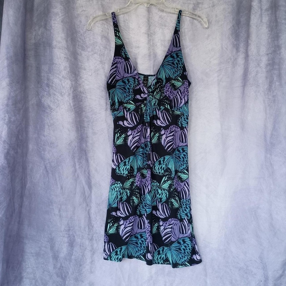 Mixit Butterfly Print Slip Dress Y2K Mini Dress Spaghetti Strap Sundress